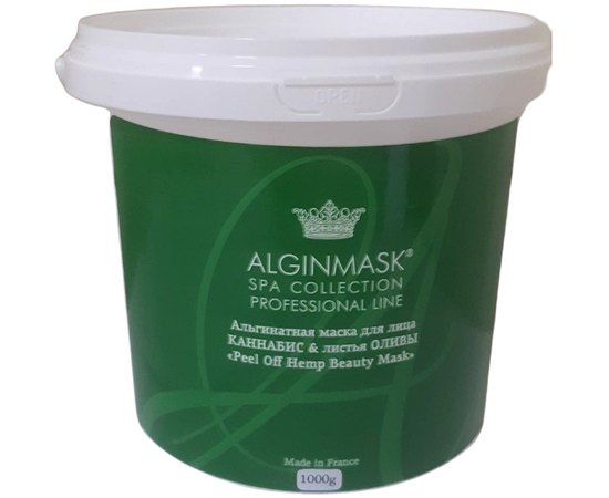 Альгінатна маска для обличчя Канабіс та листя оливи Alginmask Peel Off Hemp Beauty Mask, фото _ab__is.image_number.default