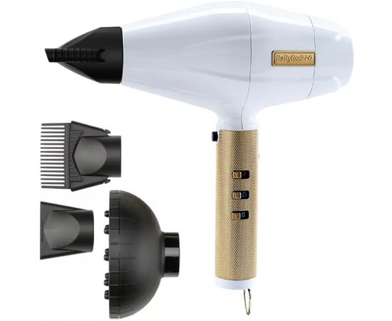 Профессиональный фен BaByliss PRO WhiteFX FXBDW1E, изображение 2