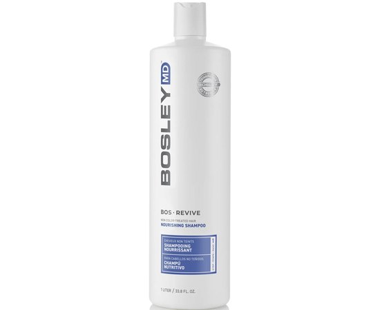 Питательный шампунь для утонченных неокрашенных волос Bosley Bos Revive Nourishing Shampoo, изображение 3