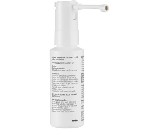 Спрей с миноксидилом 2% для восстановления роста волос у женщин Bosley Hair Regrowth Treatment For Women Minoxidil 2% Topical Solution Sprayer, 2x60 ml, изображение 3