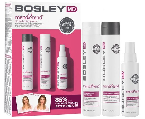 Набір для зміцнення та живлення волосся Bosley MendXtend Strenghhening System Kit, фото _ab__is.image_number.default