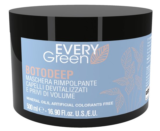 Уплотняющая маска для тонких волос Dikson Every Green Botodeep Treatment Hair Mask, изображение 3