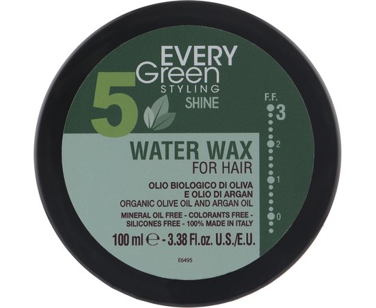 Віск для укладки на водній основі Dikson Every Green Water Wax Effetto Naturale N.5, 100 ml, фото 