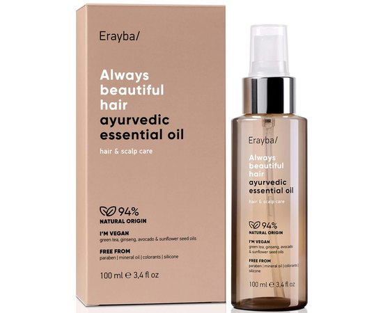 Олія для волосcя Erayba ABH Ayurvedic Essential Oil, 100 ml, фото 