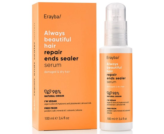 Відновлююча сироватка для кінчиків волосся Erayba ABH Repair Ends Sealer, 100 ml, фото 