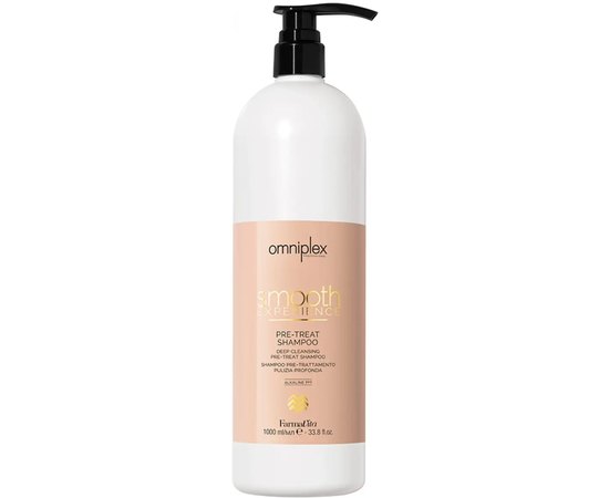 Лужний шампунь для глибокого очищення Farmavita Omniplex Smooth Experience Pre-Treat Shampoo, 1000 ml, фото 