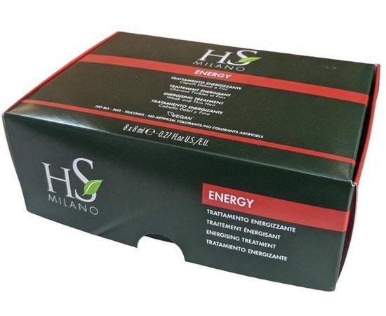 Энергетический лечебный лосьон против выпадения и стимуляции роста волос HS Milano Energy Treatment, 8x8 ml