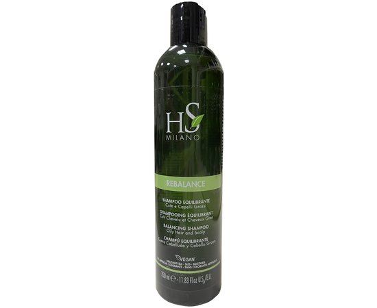 Очищуючий балансуючий шампунь для жирної шкіри голови HS Milano Rebalance Balancing Shampoo, фото 