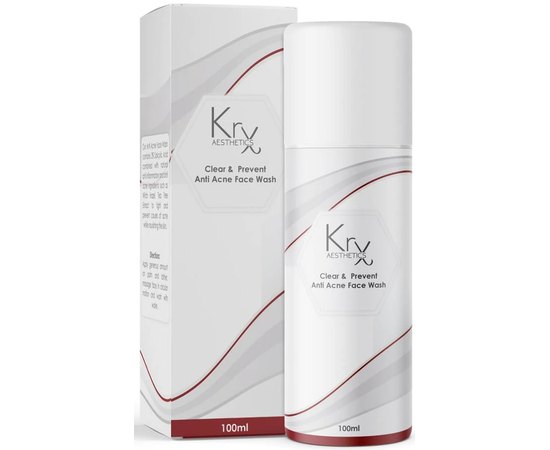 Очищувальний бактерицидний гель з 2% саліциловою кислотою і церамідами KRX Aesthetics Anti Acne Face Wash, 100 ml, фото 
