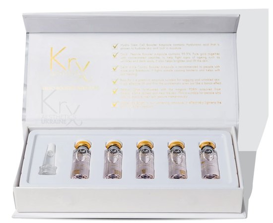 Гелевий бустер-концентрат зі стволовими клітинами та гіалуронової кислоти KRX Aesthetics Hydro Stemcell Meso Booster Ampoule, фото _ab__is.image_number.default