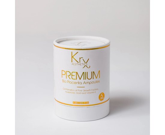 Гелевый бустер-концентрат с 5 клеточными факторами роста, гиалуроновой кислоты и витаминами KRX Aesthetics Premium Bio Placenta Ampoule, изображение 3