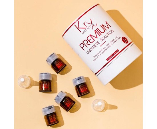 Гелевый бустер-концентрат с 10% бетаглюканом и матричными пептидами KRX Aesthetics Premium Undereye Solution Ampoule, изображение 5