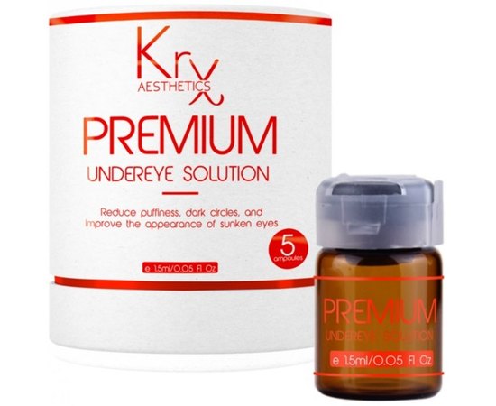 Гелевый бустер-концентрат с 10% бетаглюканом и матричными пептидами KRX Aesthetics Premium Undereye Solution Ampoule, изображение 2