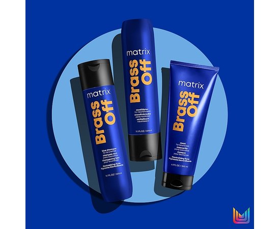 Кондиционер для нейтрализации желтых и медных оттенков Matrix Brass Off Conditioner, 300 ml, изображение 3