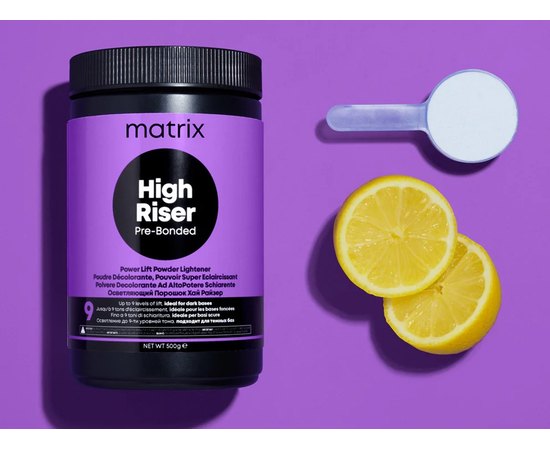 Пудра з бондером для освітлення волосся до 9 рівнів тону Matrix High Riser Pre-Bonded, 500 g, фото _ab__is.image_number.default