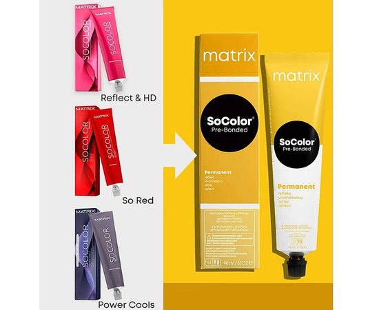 Краска для волос Matrix SoColor Pre-Bonded Reflect, 90 ml, изображение 3