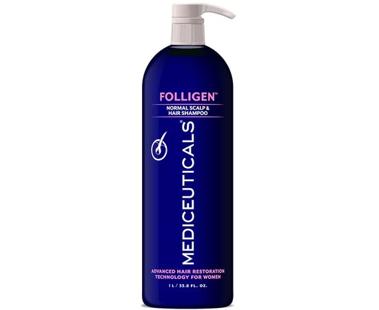 Шампунь против выпадения и утончения волос у женщин Mediceuticals Folligen Normal Scalp Hair Shampoo, изображение 2