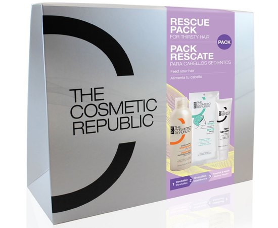 Набор для интенсивного увлажнения и питания поврежденных волос The Cosmetic Republic Rescue Pack