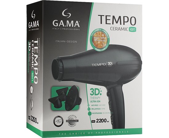 Фен для волосся GA.MA TEMPO CERAMIC ION GH3371, 2200 W, фото _ab__is.image_number.default