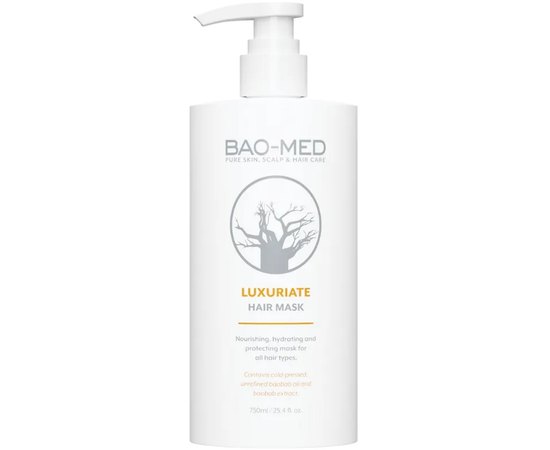 Питательная маска с экстрактом и маслом баобаба Bao-Med Luxuriate Hair Mask, изображение 3