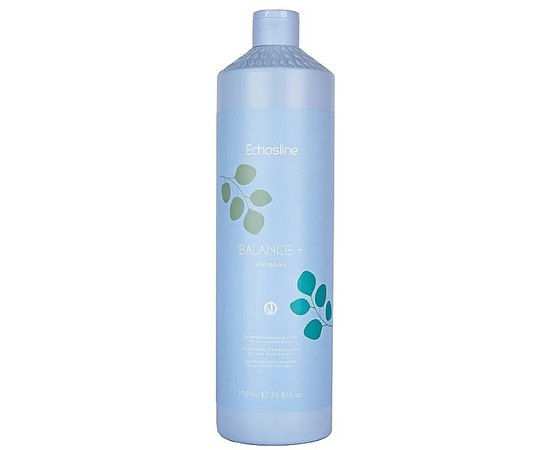 Шампунь для баланса жирной кожи головы Echosline Balance+ Vegan Shampoo, изображение 2