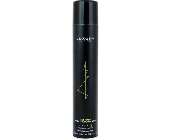Лак-спрей екстрасильної фіксації Green Light Luxury Hair Pro Extra Strong Hair Spray, 500 ml, фото 