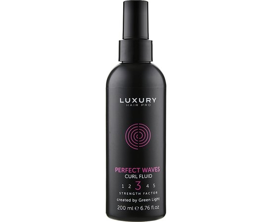 Флюїд для ідеальних кучерів Green Light Luxury Hair Pro Perfect Waves Curl Fluid, 200 ml, фото 