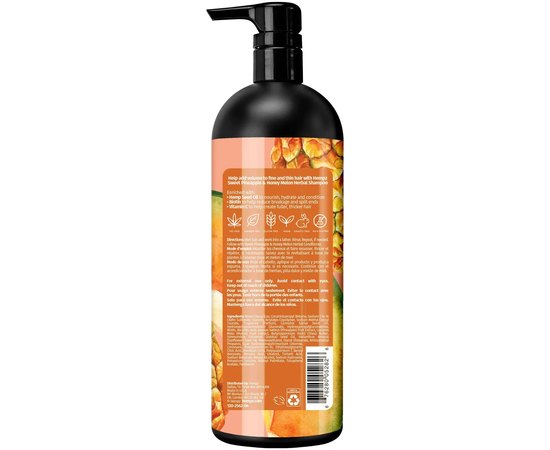 Шампунь для об'єму Ананас-Медова диня Hempz Sweet Pineapple & Honey Melon Herbal Shampoo, фото _ab__is.image_number.default