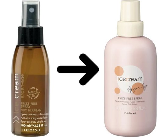 Спрей антифриз с маслами арганы и макадамии Inebrya Frizz-Free Spray, 100 ml, изображение 2