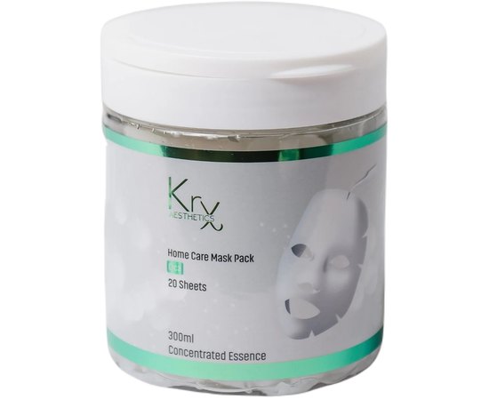 Тканевые хлопковые маски пропитанные успокаивающим бустером KRX Aesthetics Cica Sheet Mask Pack, 20 шт, изображение 2