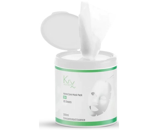 Тканевые хлопковые маски пропитанные успокаивающим бустером KRX Aesthetics Cica Sheet Mask Pack, 20 шт