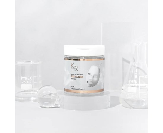 Тканинні бавовняні маски насичені відбілюючим бустером KRX Aesthetics Tranexamic Acid + Arbutin Sheet Mask Pack, 20 шт, фото _ab__is.image_number.default