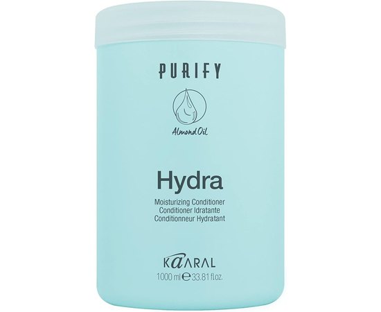 Крем-кондиционер увлажняющий с протеинами рисового молочка и миндальным маслом Kaaral Hydra Conditioner, изображение 2
