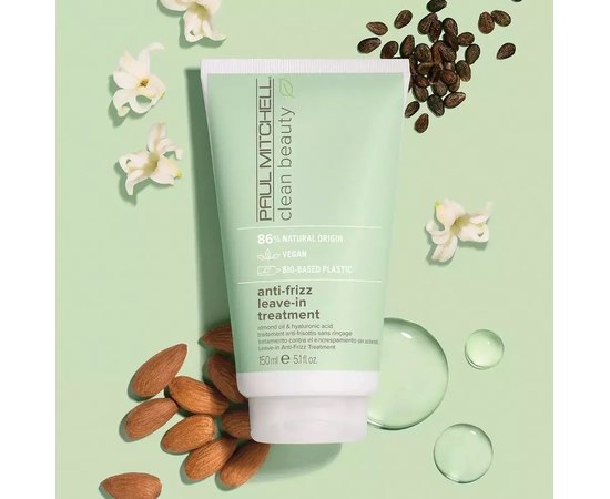 Несмываемый бальзам для вьющихся волос Paul Mitchell Clean Beauty Anti-Frizz Leave-In Treatment, 150 ml, изображение 2
