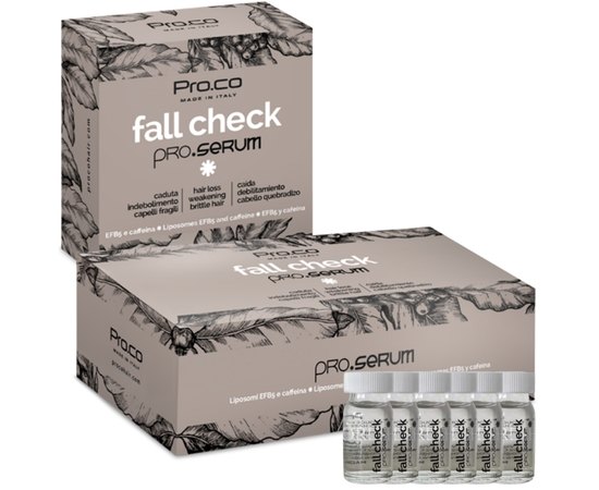 Лосьон от выпадения в ампулах Pro.Co Fall Check Serum, 24x8 ml, изображение 2