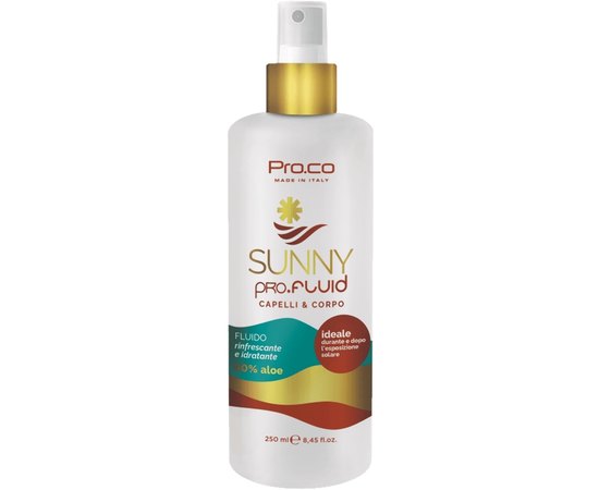 Флюїд-спрей для зволоження волосся і тіла Pro.Co Sunny Pro.Fluid, 250 ml, фото 