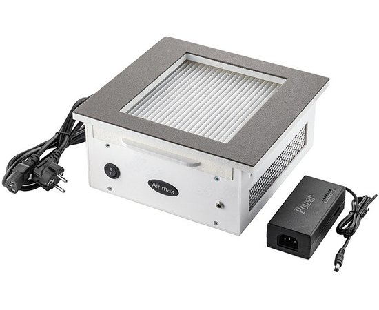 Вытяжка встраиваемая для маникюра с фильтром и нержавеющей панелью Air Max VF 12, изображение 2