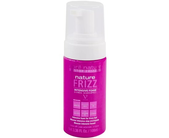Мус для вирівнювання волосся Abril Et Nature Frizz Intensive Foam, 100 ml, фото 
