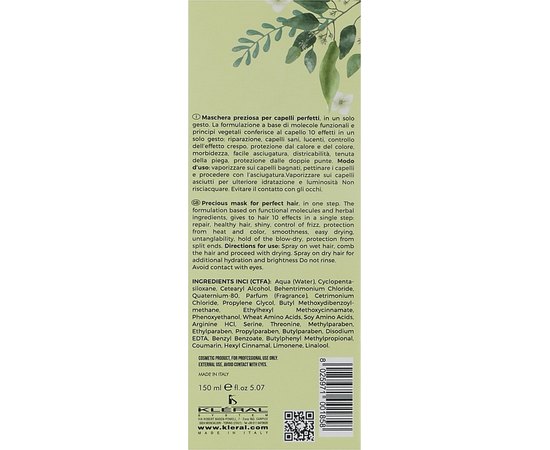 Відновлююча маска-спрей Kleral System Bcosi Spray Mask 10in1, 150 ml, фото _ab__is.image_number.default