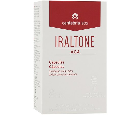 Капсулы для лечения выпадения волос Cantabria Iraltone Capsules Aga, 60 шт