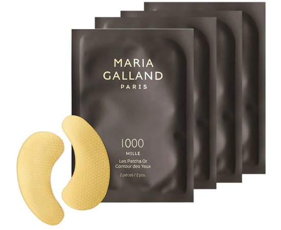 Золотые патчи для глаз Maria Galland 1000 Mille Les Patchs or Contour Des Yeux, 1 пара, изображение 2