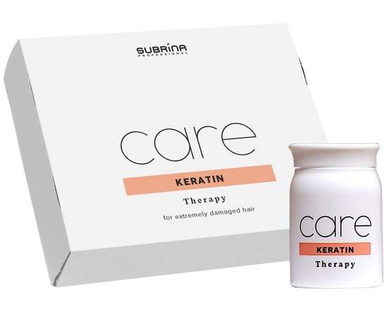 Кератиновые капли для укрепления волос Subrina Keratin Therapy, 6x10 ml