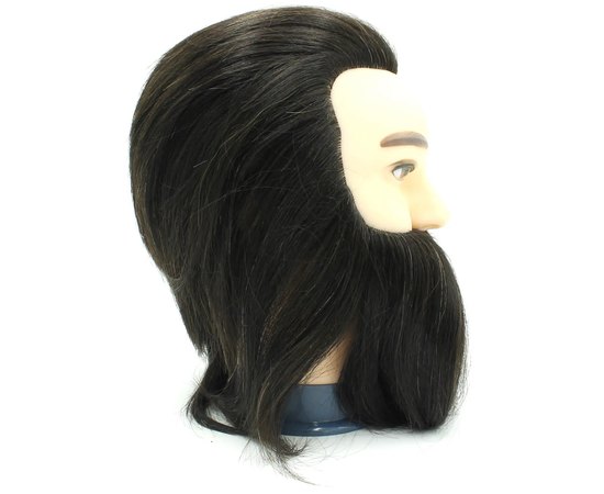 Учебный манекен с натуральными волосами и бородой "Брюнет" SPL 519/А-1, изображение 2