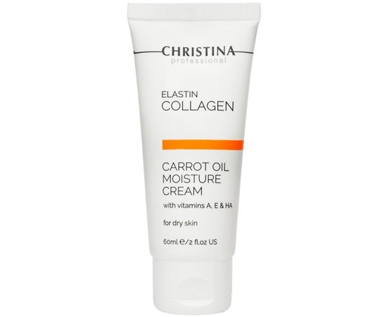 Christina Elastin Collagen Carrot Oil Moisture Cream Зволожуючий крем з морквяним маслом для сухої шкіри, фото 