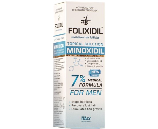 Лосьйон для росту волосся 7% Folixidil Minoxidil 7%, 60 ml, фото 