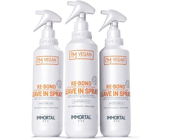 Незмиваючий спрей для глибокого відновлення волосся Immortal Vegan Re Bond Leave in Spray, 250 ml, фото _ab__is.image_number.default