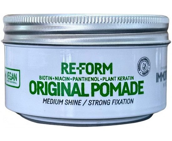 Помада для укладки волос Immortal Vegan Re Form Original Pomade, 150 ml