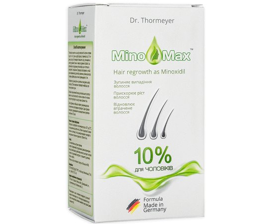 Лосьон для стимуляции роста волос у мужчин 10% MinoMax Hair Regrowth 10%, 60 ml