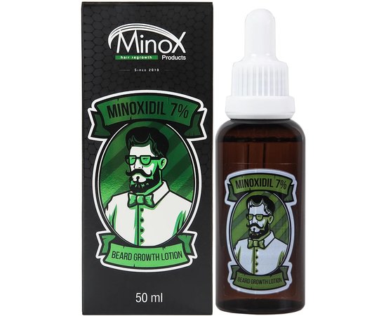 Лосьйон для росту бороди Minox Beard Growth Lotion Minoxidil7%, 50ml, фото 