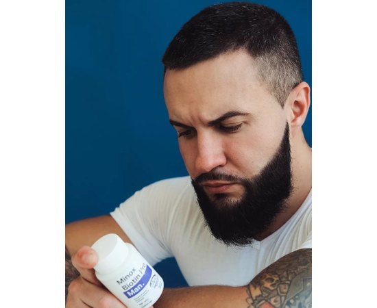 Витамины для роста волос и бороды Minox Biotin Pro Man, 100ps, изображение 2
